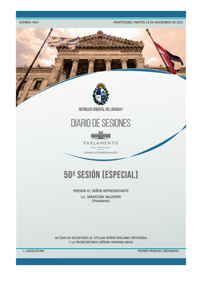 DIARIO DE SESIONES DE LA CAMARA DE REPRESENTANTES del 18/11/2025